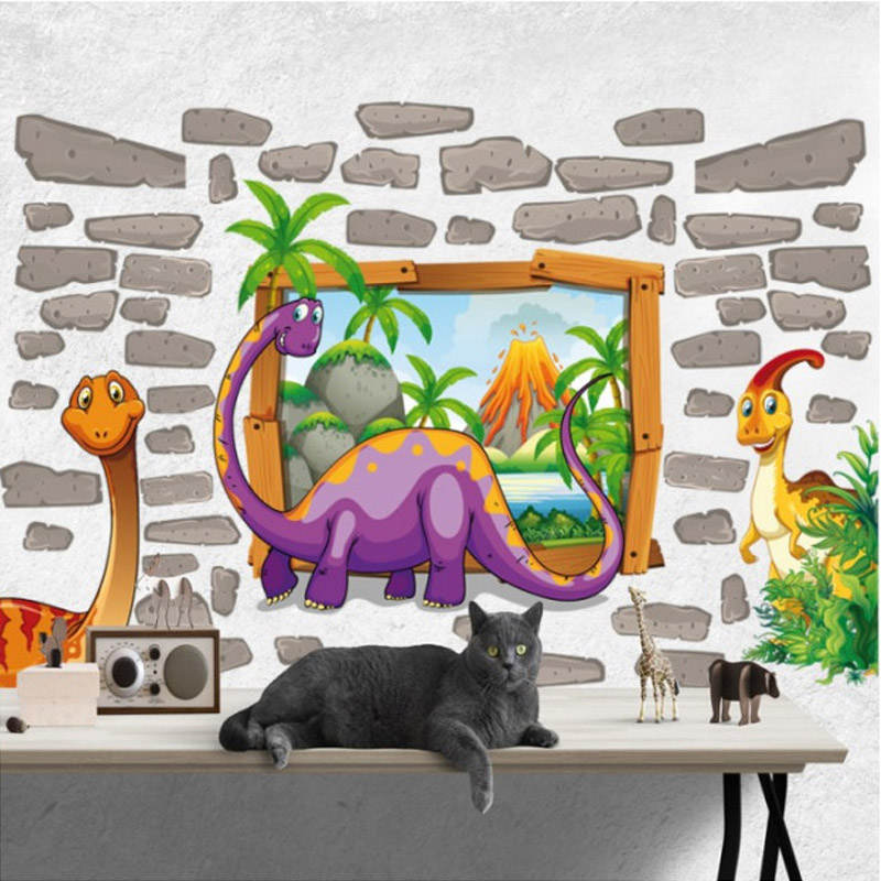 Αυτοκόλλητο τοίχου Παιδικά με δεινόσαυρους
